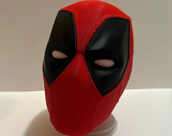 Máscara de Deadpool, réplica de cosplay, máscara roja y negra, máscara de superhéroe, Halloween