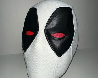 Máscara de Deadpool de X-Force, réplica de cosplay, máscara roja y negra, máscara de superhéroe, Halloween