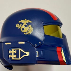 Custom Marine Corps B-01 Tactical Helmet - Replica Helmet - Cosplay Helmet - Inspired by Helldrivers 2