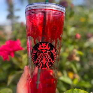 Blood Drip Cup | Halloween Gift | Halloween Cup | Starbucks Cup | Halloween Blood Drip Snow Globe Tumbler | Spooky Cup |