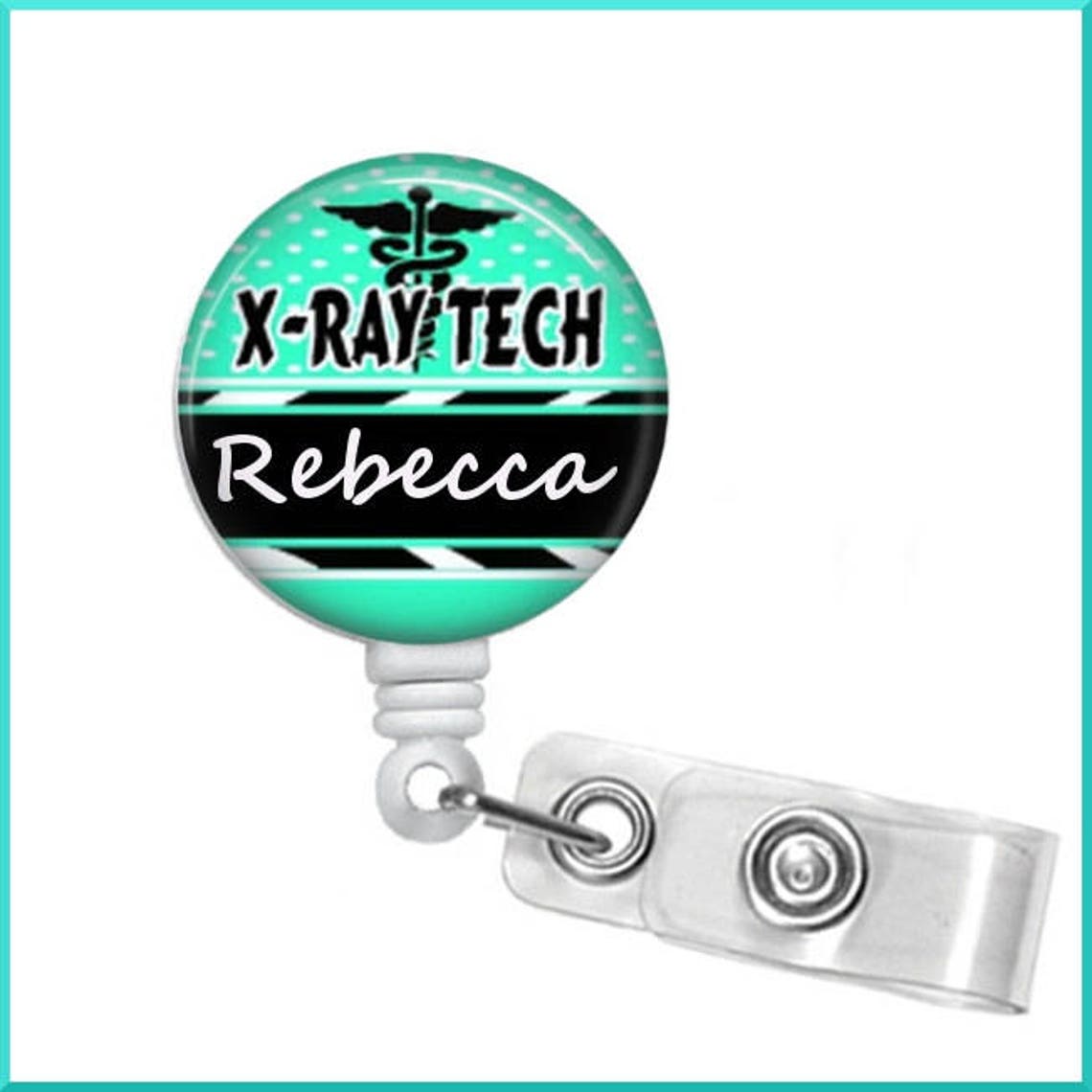 Xray Badge Holder Xray Badge Reelradiology Name Badge Etsy