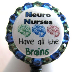 Neuro Nurse Badge Reel, Neuro Badge Reel, Bling Badge Reel, Neuro Badge Holder, Neuro Nurse Badge Holder, Nurse Badge Reel, Nurse Gift,