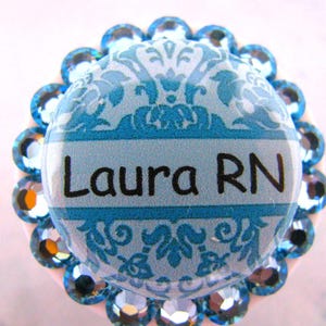 Nurse Badge Reel, Custom Badge Reel, Retractable ID Badge Reel, Bling Badge Reel, Name Badge Holder, Nurse Name Badge Reel,Nurse Gift
