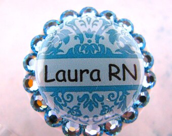 Nurse Badge Reel, Custom Badge Reel, Retractable ID Badge Reel, Bling Badge Reel, Name Badge Holder, Nurse Name Badge Reel,Nurse Gift