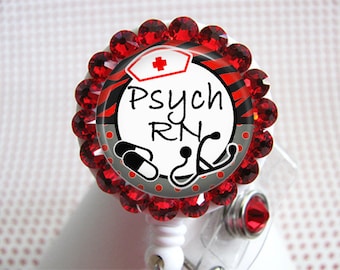 Psych RN Badge Reel, Psych Nurse Badge Reel, RN Badge Reel, Psych Nurse Gift, Psych Nurse Practitioner, Psych Nursing, psychiatric nurse