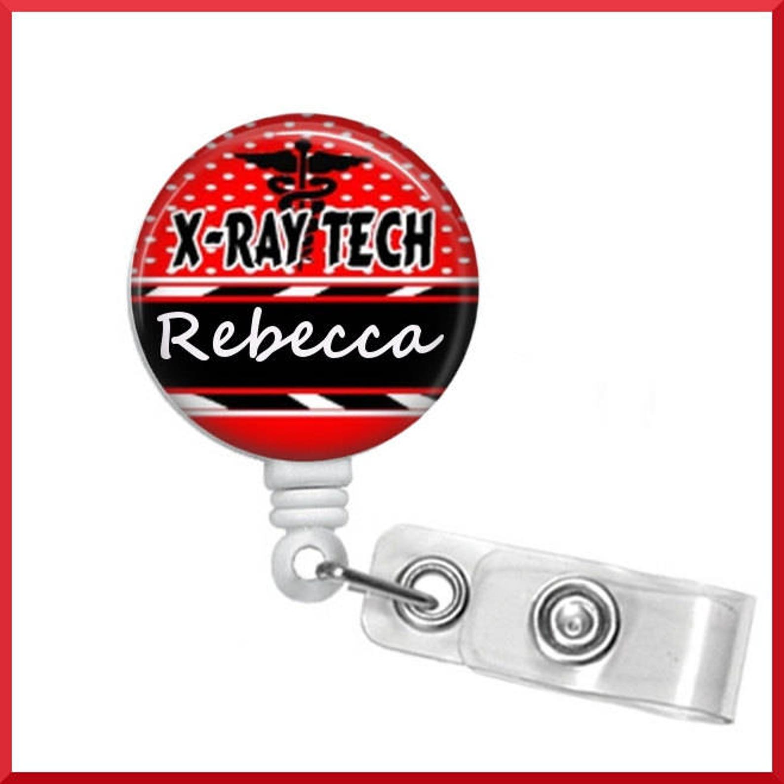 Xray Badge Holder Xray Badge Reelradiology Name Badge Etsy