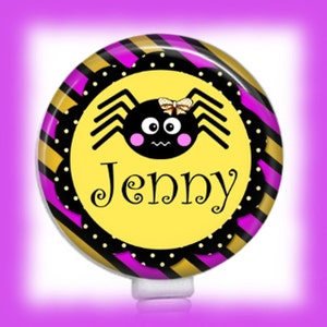 Retractable Badge Reel, Halloween Badge Reel, Pediatric Nurse, Spooky Badge Reel,Nurse Badge Holder, Cute Badge Reel, Spider Badge reel,Goth