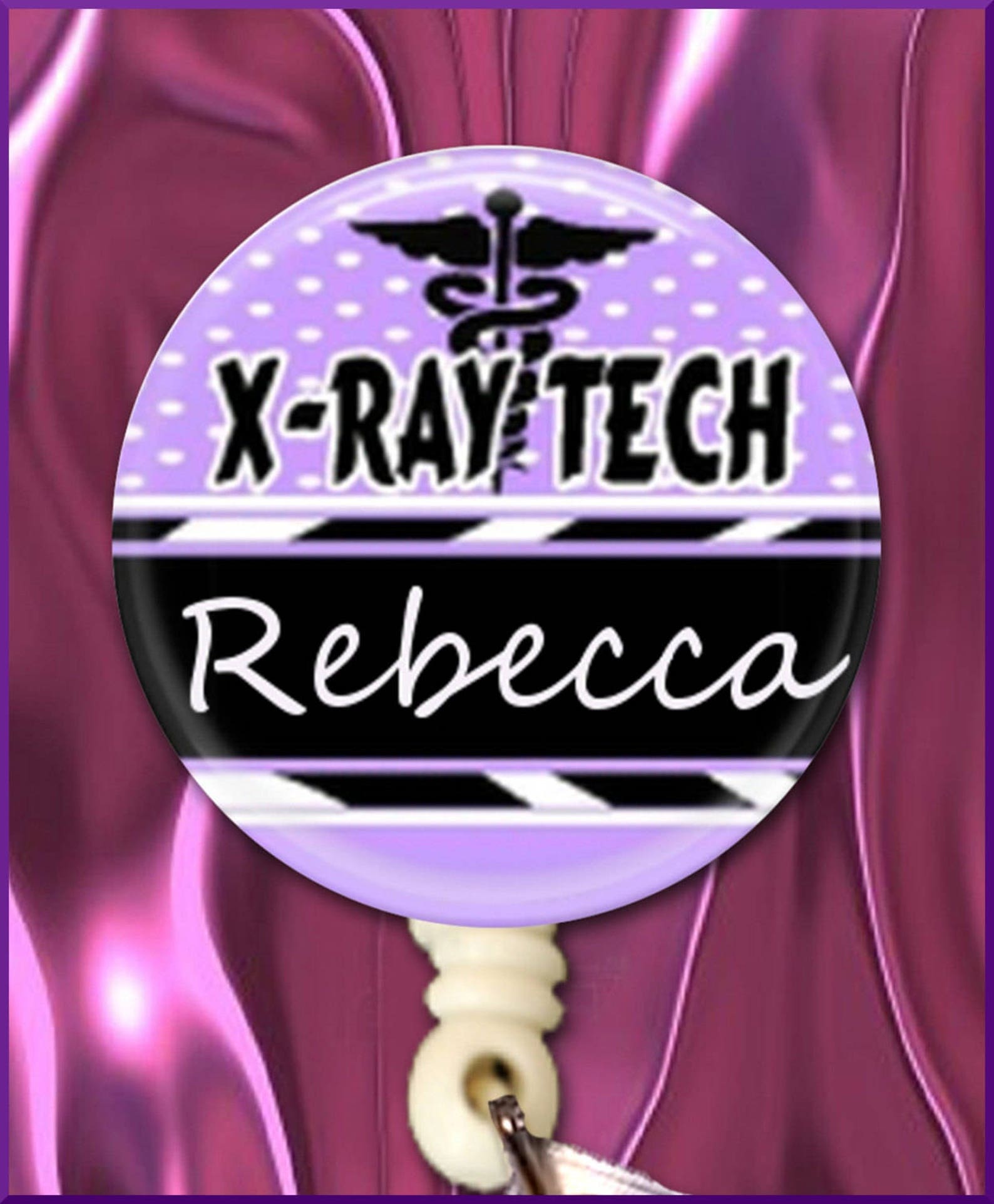 Xray Badge Holder Xray Badge Reelradiology Name Badge Etsy