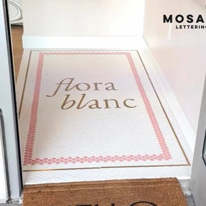Personalisierte Mosaik-Willkommens-Fliese | Benutzerdefiniertes Textdesign | Eingangsbereich Name Mosaik