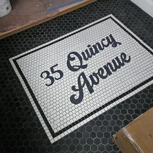 Personalized Mosaic Design Featuring Shimmering Letterings - Quick Delivery