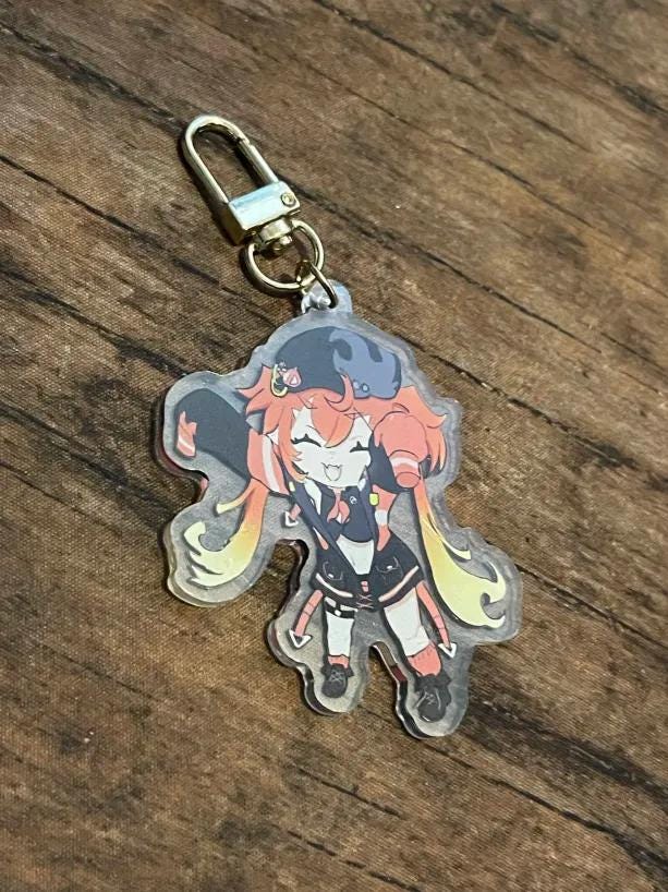 Enya Ignis | Keychains | Fireball Vtuber - Etsy