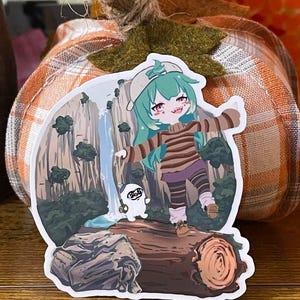 Aventurarse con Coni Confetti - Pegatina troquelada Yuru Camping Idol ENdless