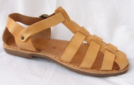 Ananias Sandali In Pelle Romana Greca Da Uomo Etsy