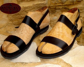 ANANIAS Greek Grecian Roman Handmade Leather Sandals for Men - Etsy