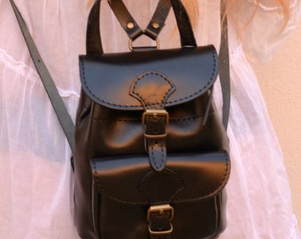 leather mini backpacks