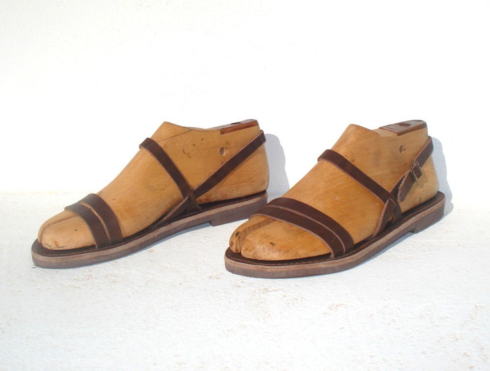 ANANIAS Roman Greek Leather Sandals-new STYLE - Etsy