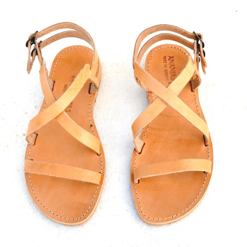 ANANIAS Greek Sandals Roman Grecian Handmade Leather Sandals - Etsy