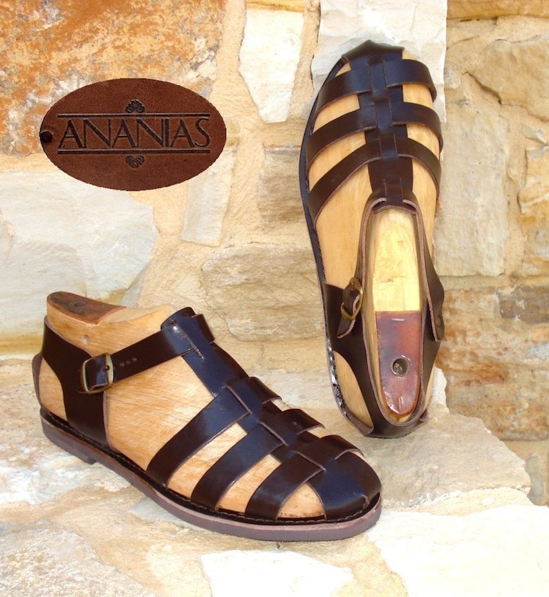 Greek Sandals Roman Grecian leather sandals for men handmade in Greece