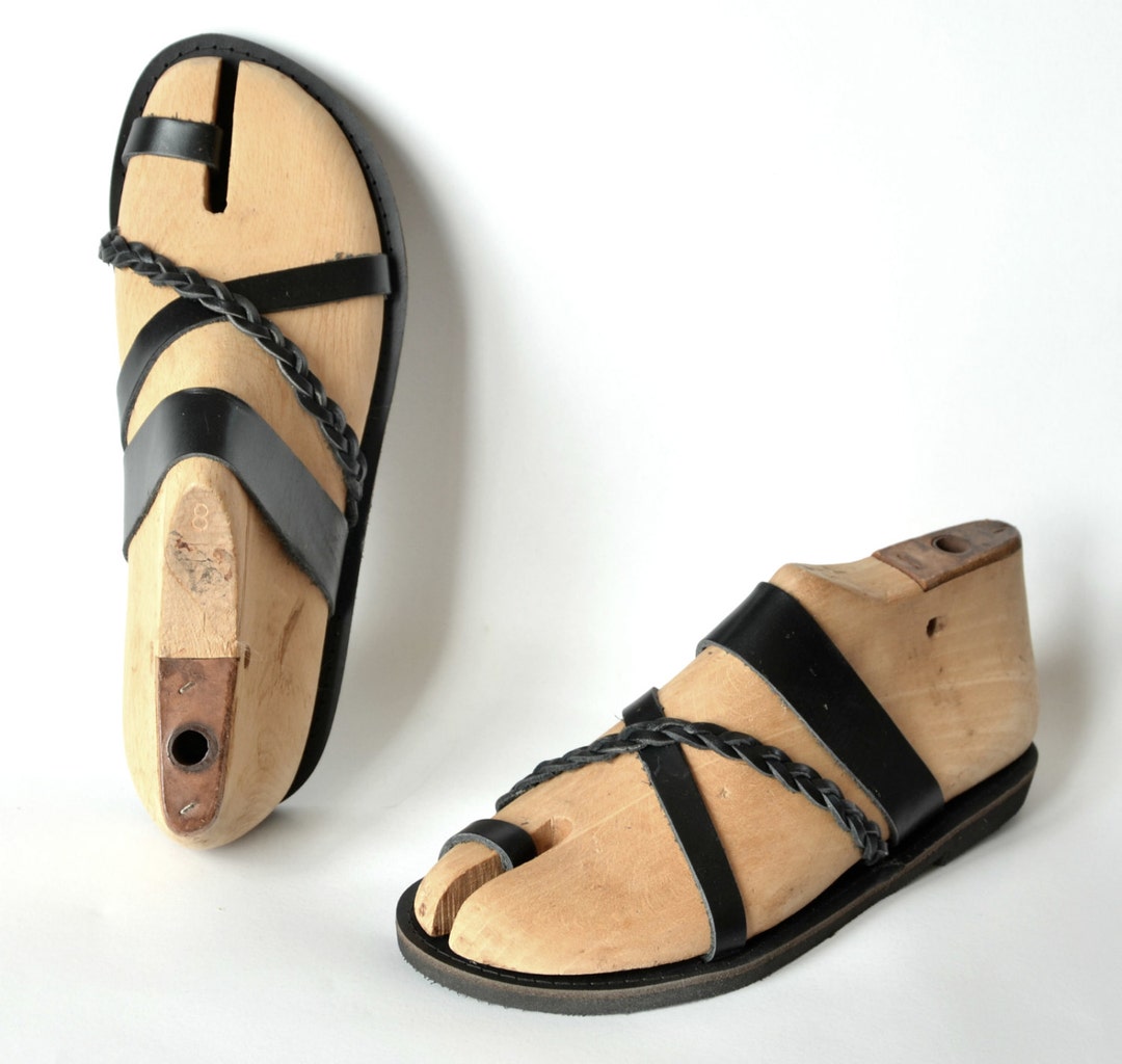 ANANIAS Roman Greek Handmade Leather Sandals - Etsy