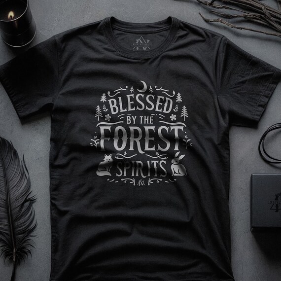 Nature Lover Shirt Forest Dark Academia Typography Tee Dark