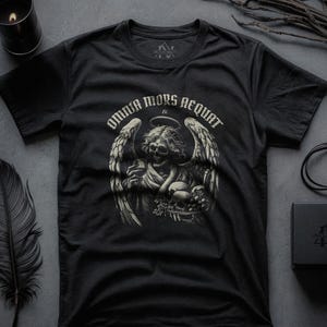 Death Shirt Gothic Skeleton Tee Dark Academia Spooky Ockult Unisex Outfit Skulls Alt Kleidung Gothic Kleidung T-Shirt Geschenk Crust Punk Grunge