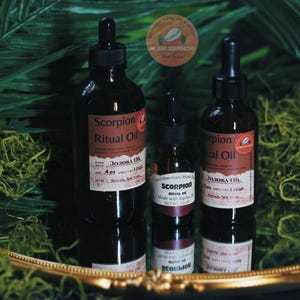 Authentic Scorpion Ritual Oil || Jojoba Base || Cruelty Free & Small Batched || Protection - Power - Transformation || Kitchen Witch Formula