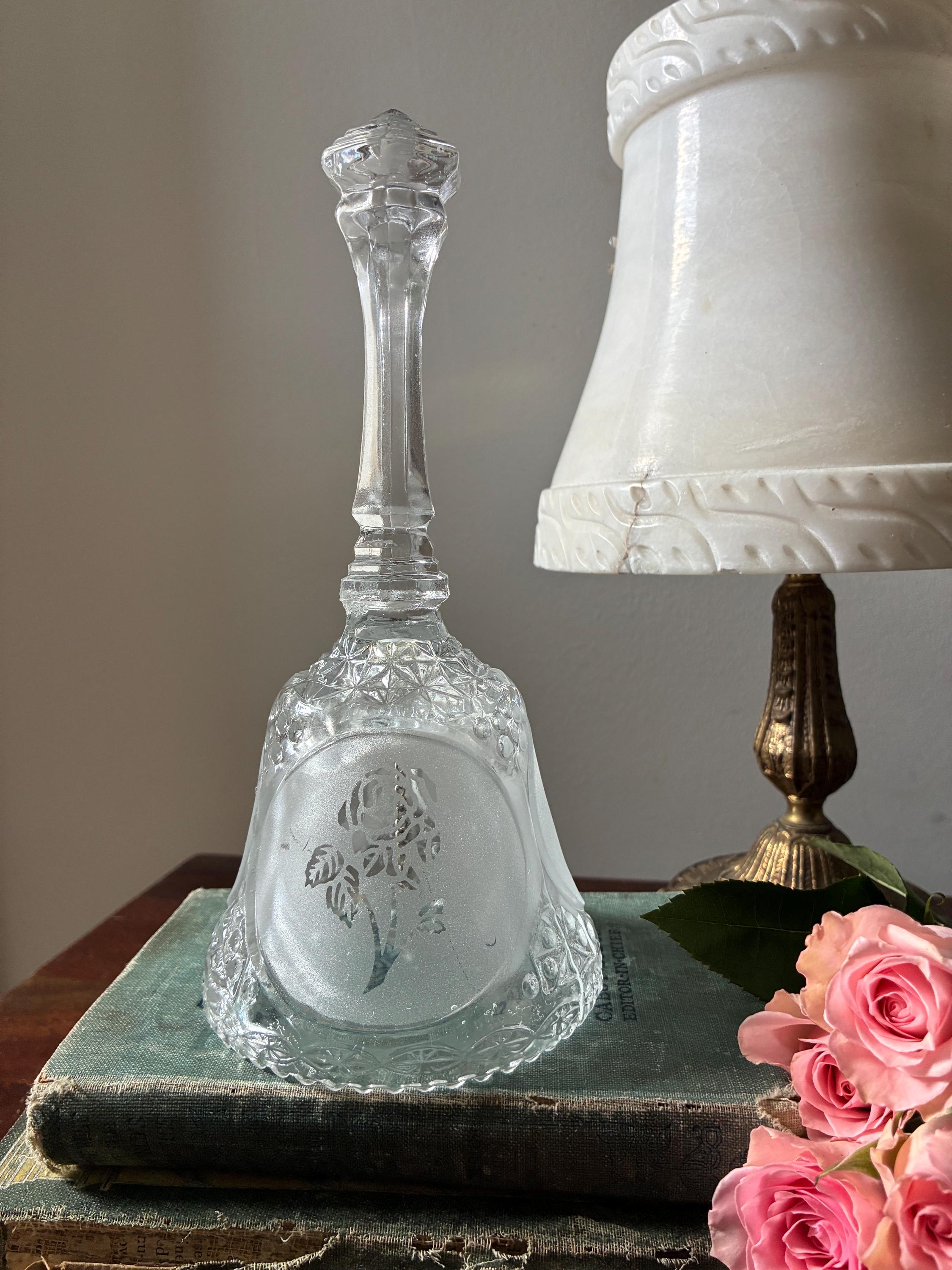 Etched Rose Bell - Etsy