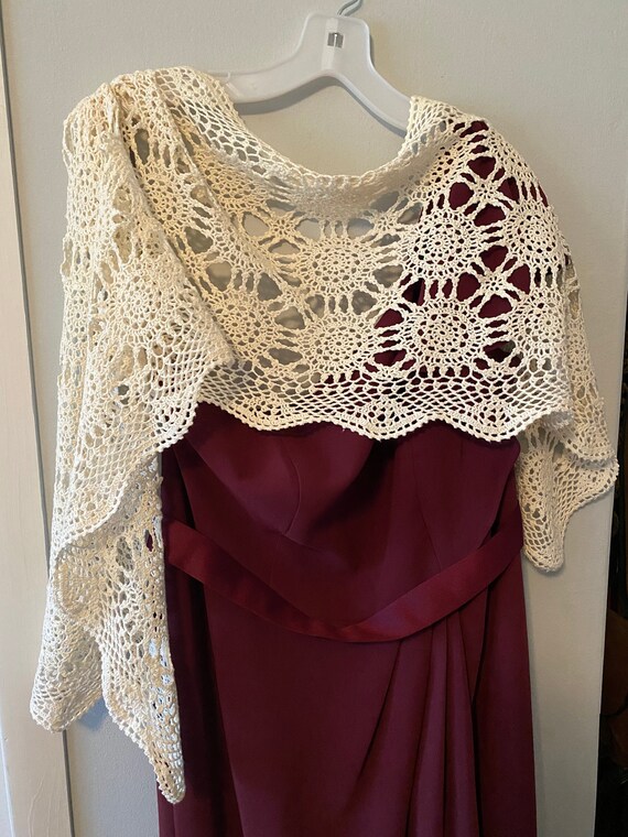 Vintage Crocheted Scarf or Table Runner