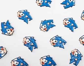 Szpilka z emalii Drippy Sonic