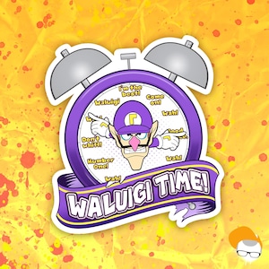 Adesivo del tempo di Waluigi