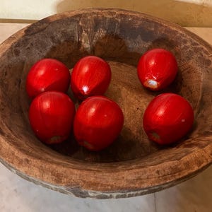 Vintage Faux Apples, Fake Apples, Wooden Apples, Faux Fruit, Fake Fruit, Lifelike Fruit, Lifelike Apple