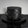 Plague Doctor Hat - Medieval Black Leather Cylinder Hat - Cosplay Hat - Alchemist Hat - Larp Costume - Gothic - Dr - Gift