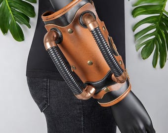 Medieval Wrist Braces, Ren Faire Larp Cosplay  ,Leather Wrist Braces, Fantasy Armor Costume, Steampunk