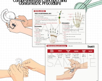 Range of Motion Chart for Rehabilitation Occupational Therapy and OT ...
