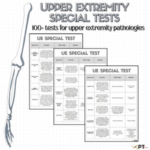 Upper Extremity Special Tests: Orthopedic Rehab Notes (Digital Download)