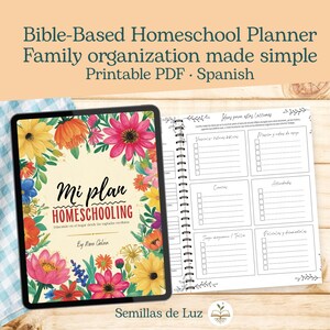 Bible-Based Homeschool Planner | Scripture-Centered Family Learning | Printable PDF