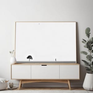 Lámina de paisaje minimalista: Decoración asiática Japandi Wabi-Sabi (Descarga digital)