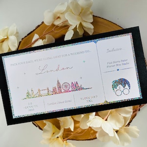 Personalisiertes Wochenend-Auswärtsticket | Wochenende | Überraschungsgutschein | Folienticket | Ticket | Erinnerungsstücke | Geschenk