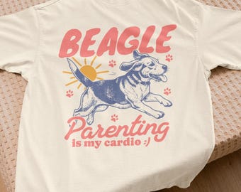 La parentalité beagle est ma chemise cardio vintage chemise chien beagle tshirt papa beagle chemise maman beagle chemise amant beagle cadeau pour propriétaire de beagle