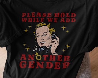 Camiseta de igualdad de género, camiseta de derechos trans, camiseta de orgullo trans, regalo de derechos trans, camiseta no binaria, camiseta divertida de humor LGBTQ, camiseta de derechos trans