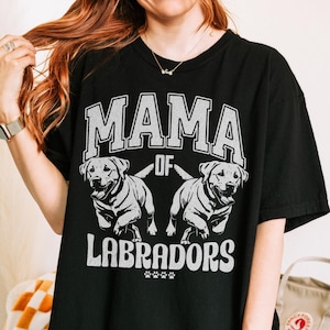 Mama of Labradors Dog Shirt Comfort Colors Dog Mama Vintage Dog Shirt Labrador Mama Labrador Mom Shirt Gift for Labrador Owner Labrador Mom