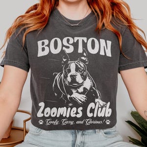 Boston Terrier Zoomies Club Shirt Dog Social Club Shirt Boston Terrier Tshirt Boston Terrier Gift Boston Terrier Mom Tee Boston Terrier Dad
