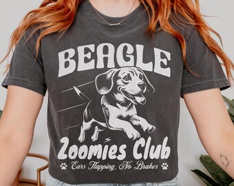 Chemise Beagle Zoomies Club Chemise Dog Social Club Tshirt vintage pour chien t-shirt maman beagle cadeau beagle drôle chemise papa beagle cadeau pour amateur de beagle