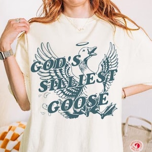 Gods Silliest Goose Shirt Gods Favorite 90s Graphic Shirt Vintage 90s Shirt Funny Women Gift Christian Apparel Vintage Y2K Shirt Vintage Top