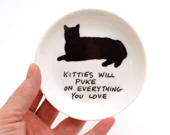 cat ring dish etsy