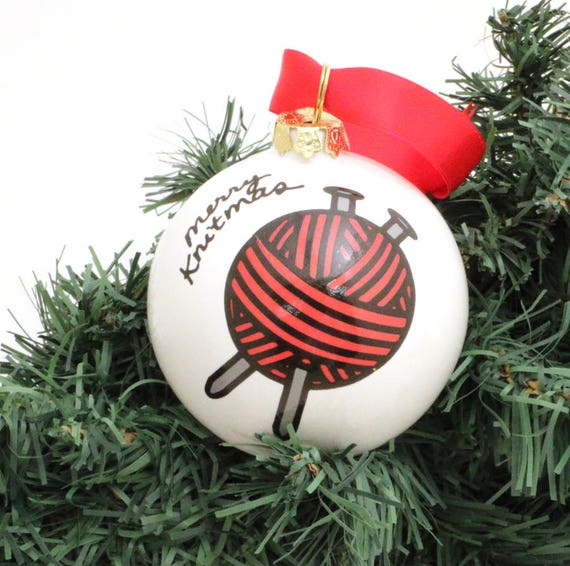 Christmas Ornament For Knitter Ball Of Yarn Merry Knitmas Gift Etsy image 0 - Christmas Ornament For Knitter Ball Of Yarn Merry Knitmas Gift Etsy