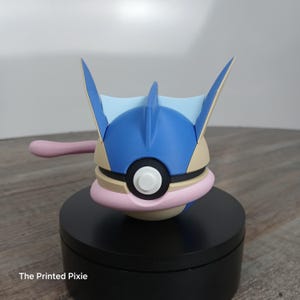 Greninja-Inspired Monster Ball | Water & Dark-Type | Unique Gaming Decor | Perfect for TCG Fans or Collectors | Gift Idea for Gamers