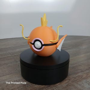Magikarp-Inspired Monster Ball | Water-Type | Unique Gaming Decor | Perfect for TCG Fans or Collectors | Gift Idea for Gamers & Cosplay