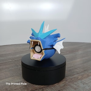 Gyarados-Inspired Monster Ball | Water-Type | Unique Gaming Decor | Perfect for TCG Fans or Collectors | Gift Idea for Gamers & Cosplay