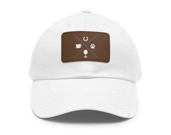 Custom Equestrian Hat with Leather Patch | Horse Lover Gift, Horse Show Hat, Adult Ammy Style
